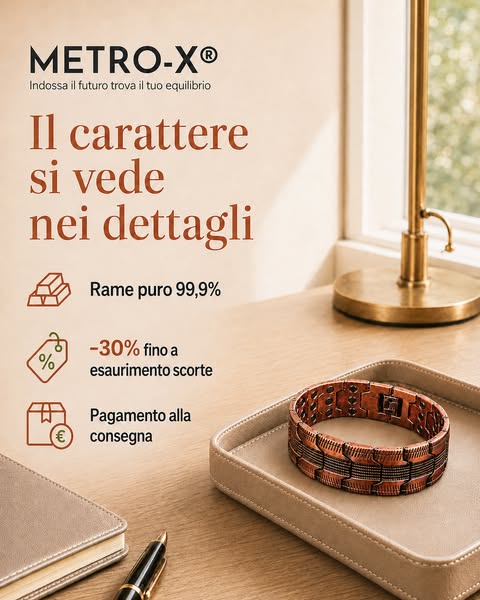 Il Bracciale in Rame Che Sta Conquistando gli Uomini Italiani