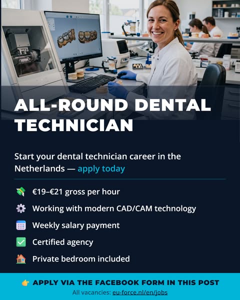 Vacancy All-round Dental Technician | Netherlands