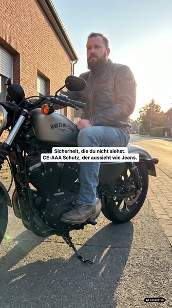 Abriebfeste Motorradjeans mit CE-Level AAA