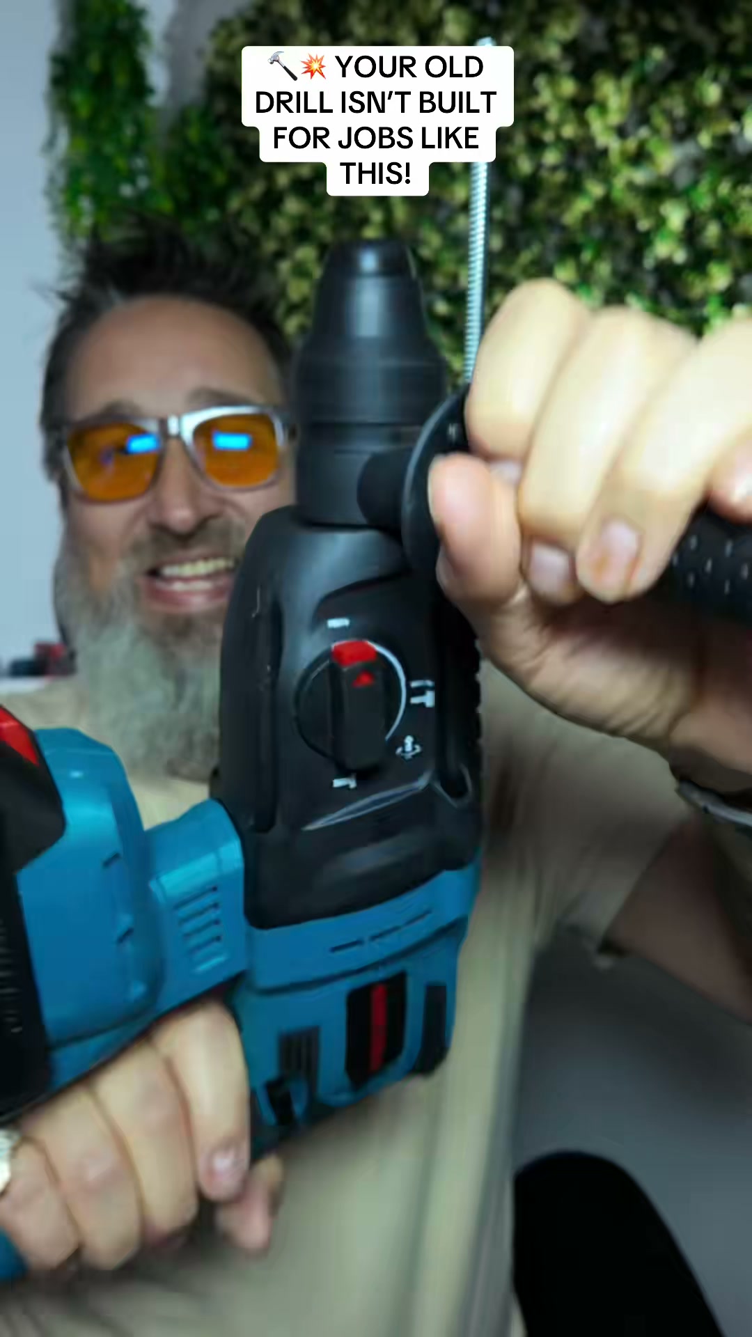You don't need a rotary hammer drill. You need a tool that does 3 jobs in 1