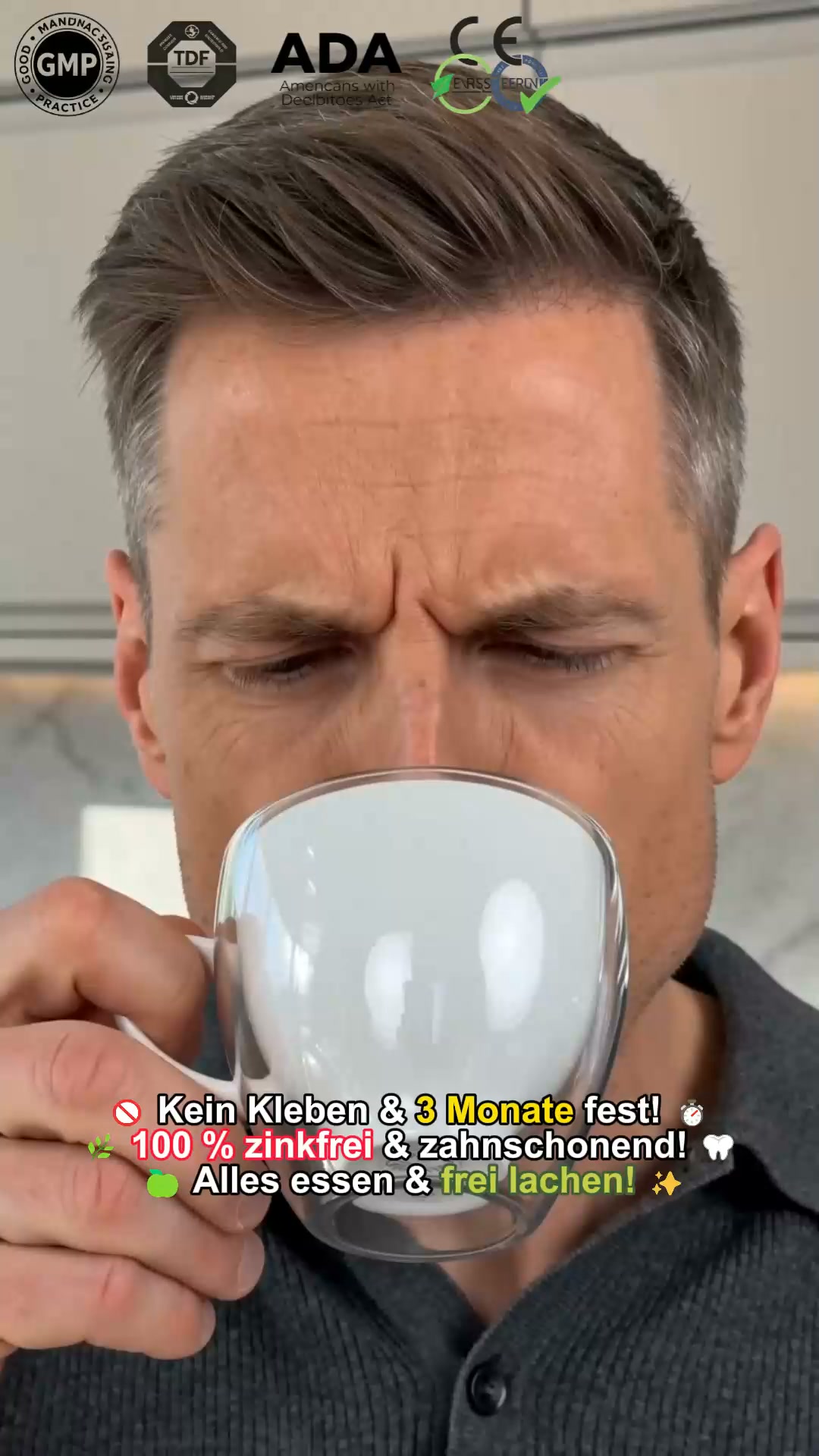"Man merkt gar nicht mehr, dass man eine Prothese trägt – einfach wieder unbeschwert essen und lachen."
