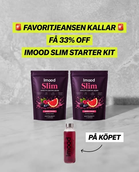 33% + GRATIS glasflaska