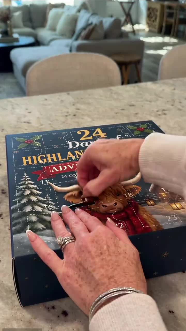 24 Days of Highland Cow Christmas Fun