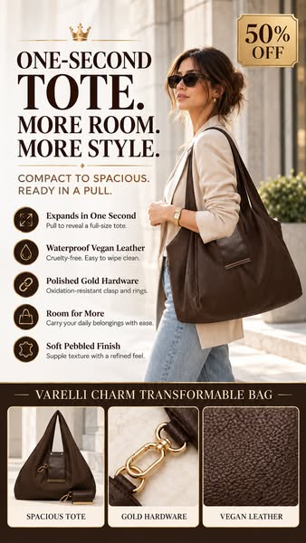 Foldable Keychain Storage Tote Bag