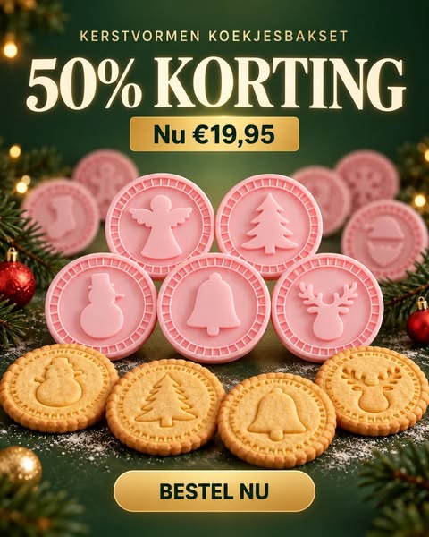 50% korting op jouw kerstset