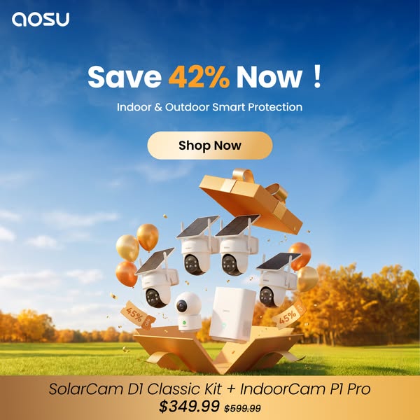 aosu Smart Security for Peace of Mind – Up to 65% OFF
