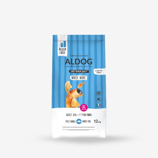 ALDOG WHITE WAVE Crocchette Medio/Grandi - 12 Kg