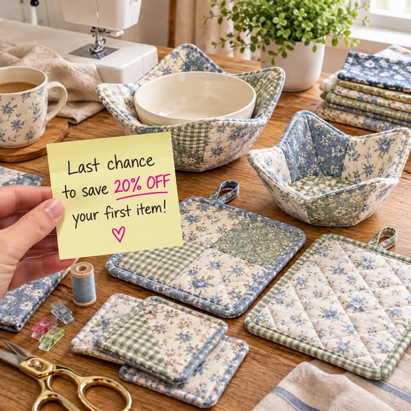 90% Off Quilted Bowl Holders & Hot Pad Quilting Patterns