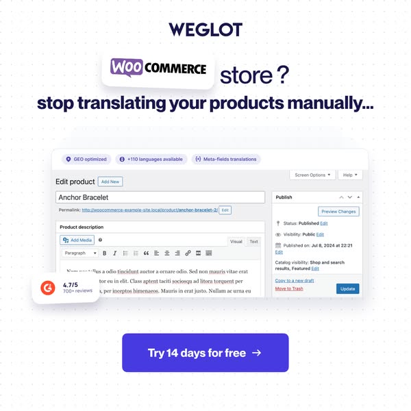 Every Product, Auto-Translated on WooCommerce