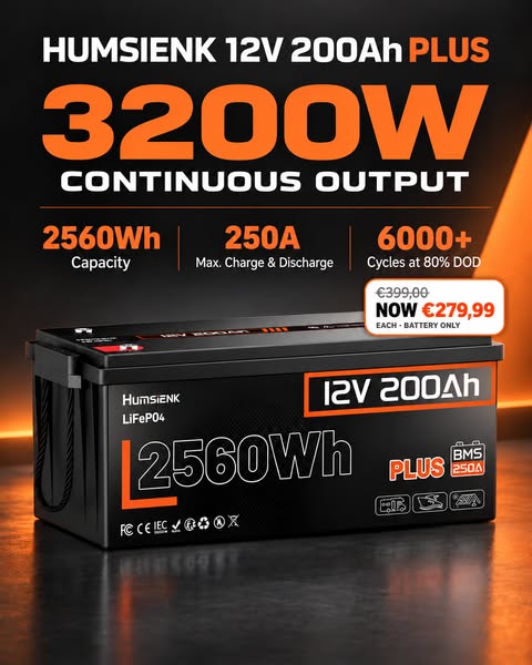 12V 200Ah Plus LiFePO4