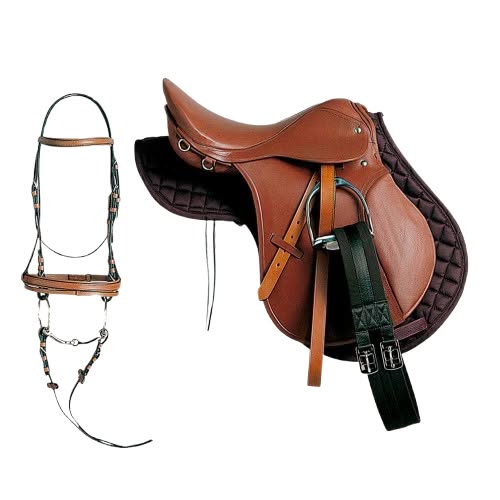 ¡Tu Aventura Ecuestre Comienza Aquí! Silla Inglesa BREMCO de 18" con Equipo Completo por Solo 215.66€