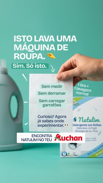 Uma tira. Uma lavagem.