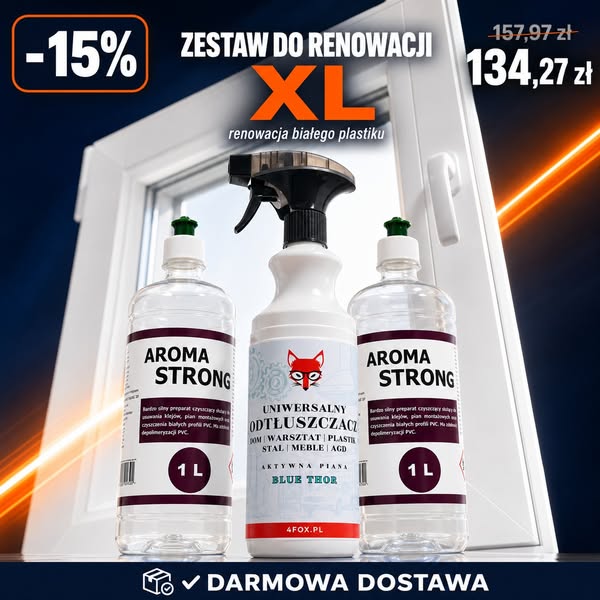 Zestaw Do Renowacji Białego PCV XL (3x1L) -15%
