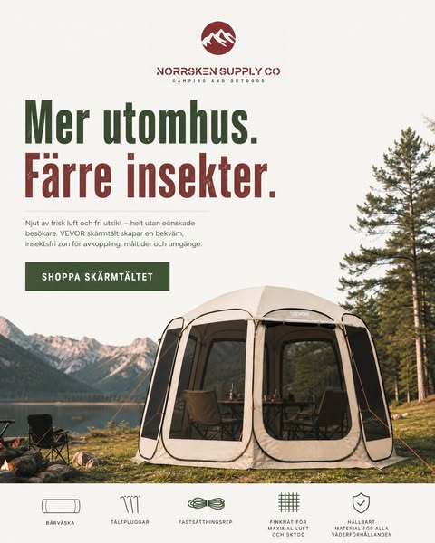 Shoppa skärmtältet