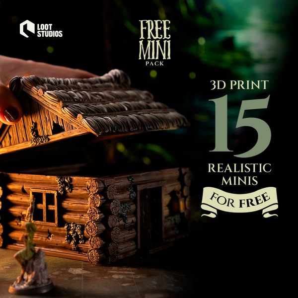 15 3D minis for FREE