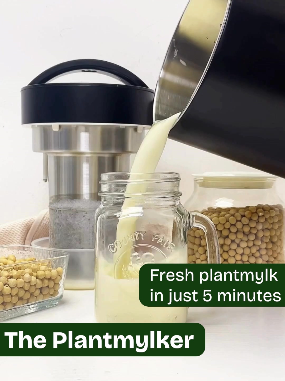 Haz leche vegetal en 5 minutos