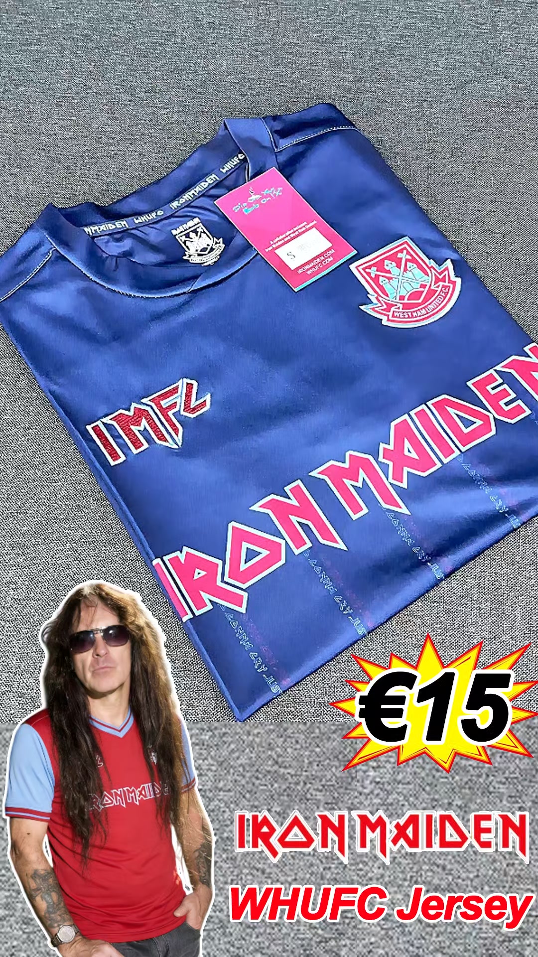 Iron Maiden X WHUFC Jersey！