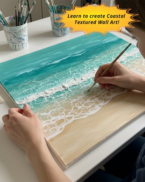 NEW: Coastal Textured Art Class