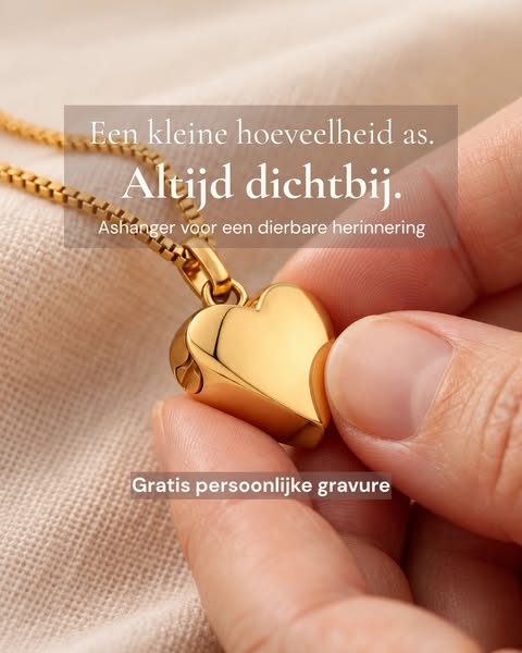 Ashanger voor een kleine hoeveelheid as