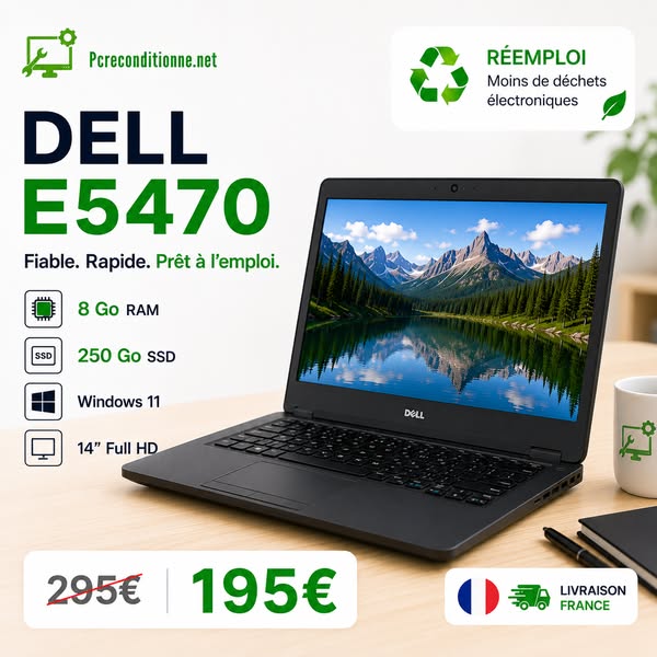 Dell E5470 Reconditionné | 195€
