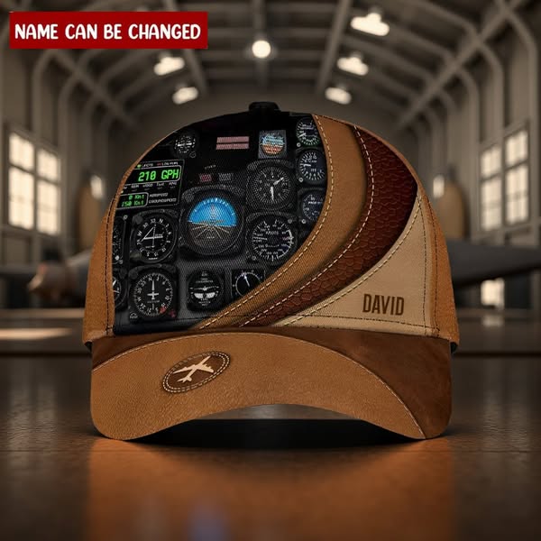 Personalized Pilot Classic Cap, Personalized Gift for Pilot