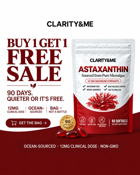 Clinically Dosed Astaxanthin — No Fillers, Just Results