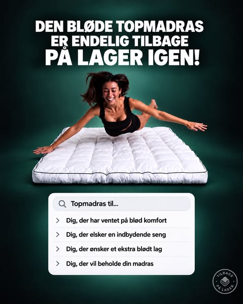 TILBAGE PÅ LAGER – SKYND DIG