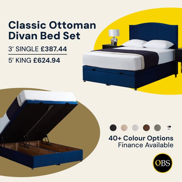 UK Handmade Ottoman Beds From £387.44