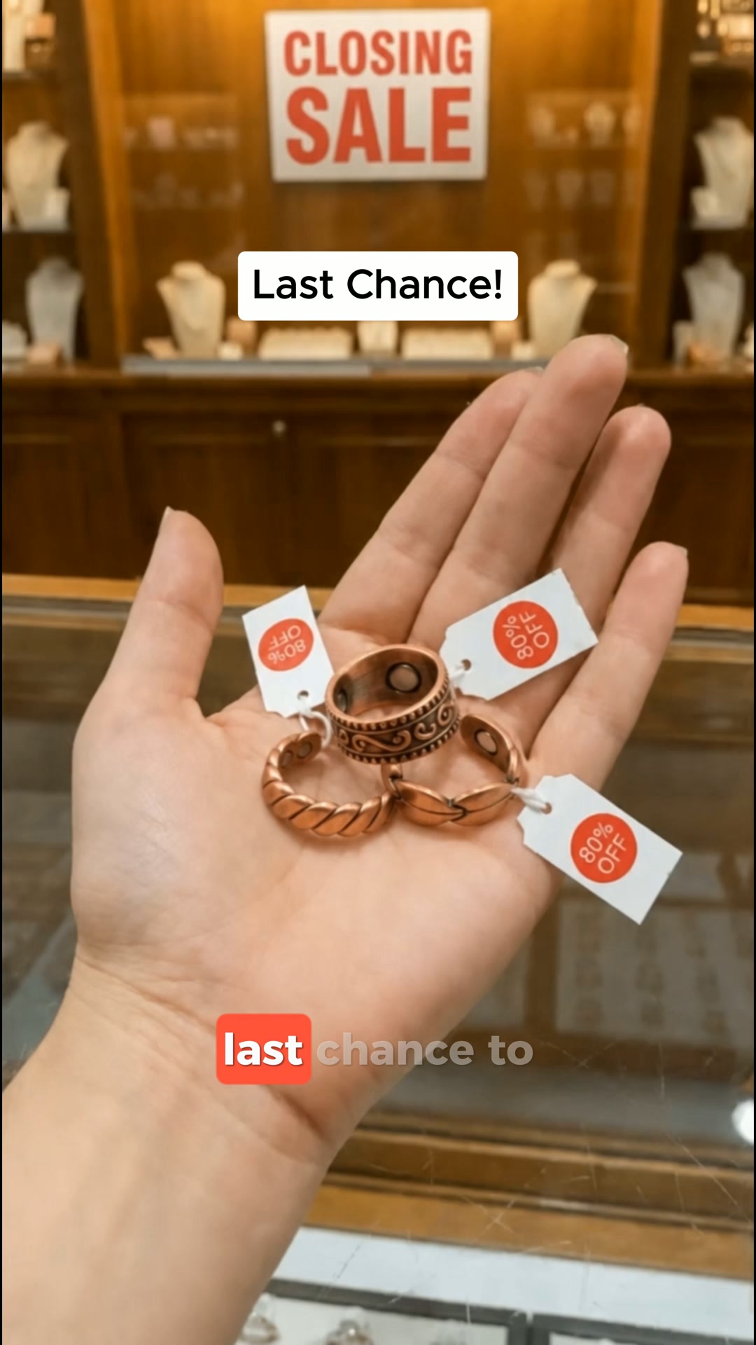Solid Copper. Free Shipping + Gift Box.