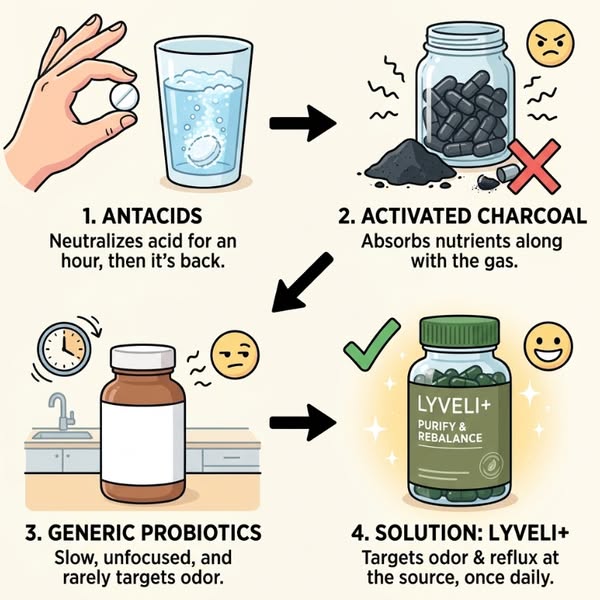 The Natural & Pure Solution for Gas, Odor & Acid Reflux!