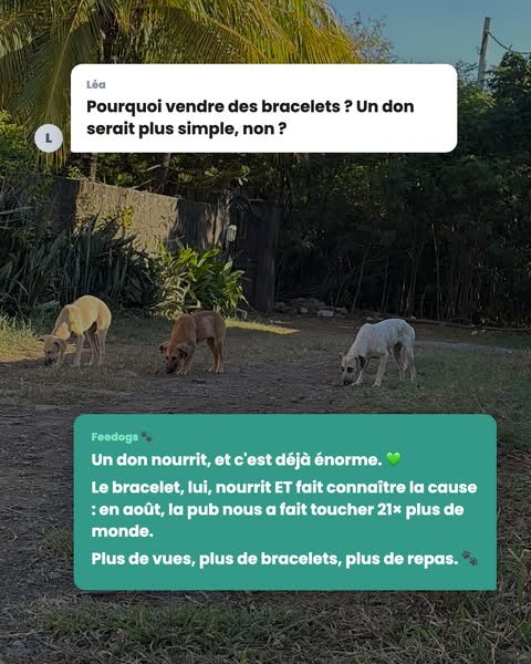 1 bracelet = 10 repas financés