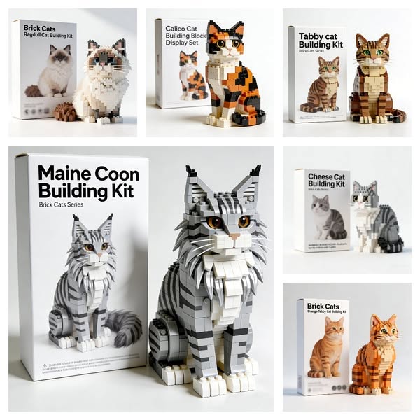 Kitty Guardian Brick Set