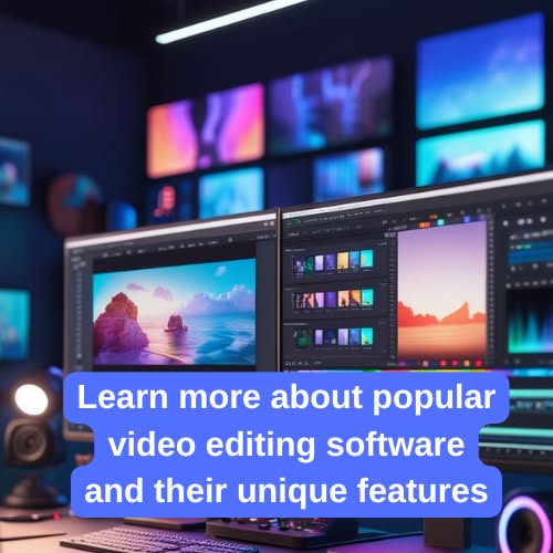 Learn more about popular video editing software and their unique features