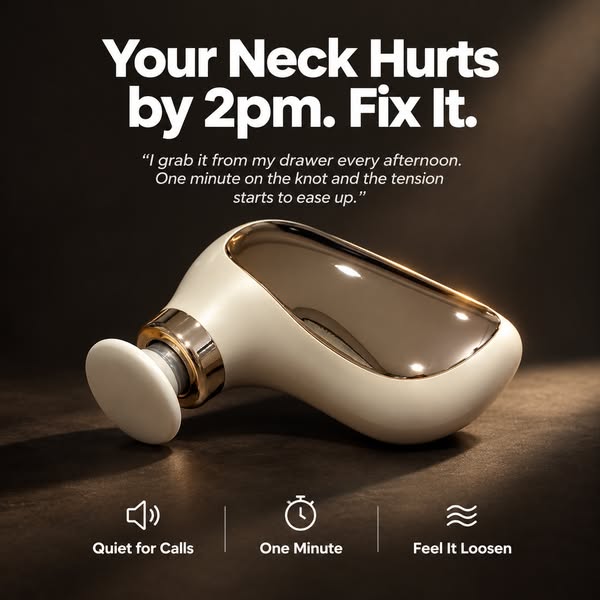 Your neck hurts by 2pm. This helps.