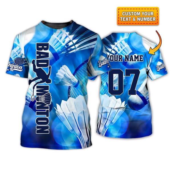 Badminton's Perfect Shirts Custom Name for You!