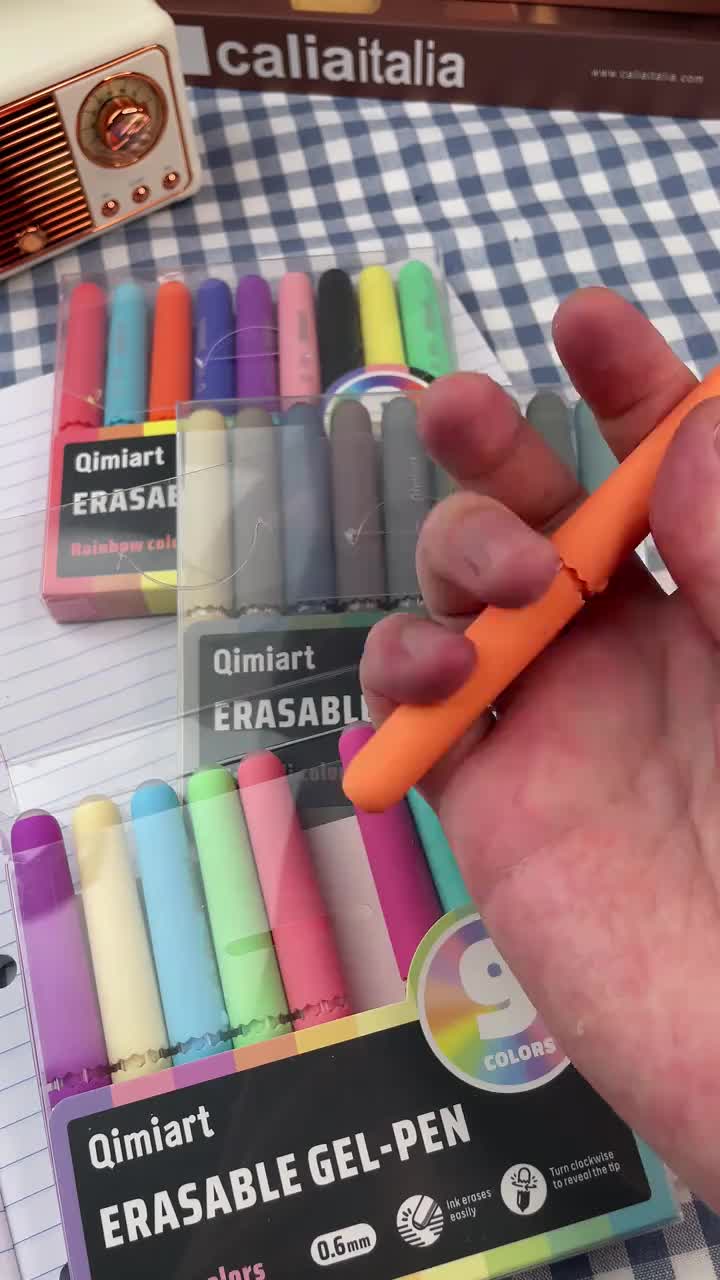 Candy-Style Erasable Gel Pens