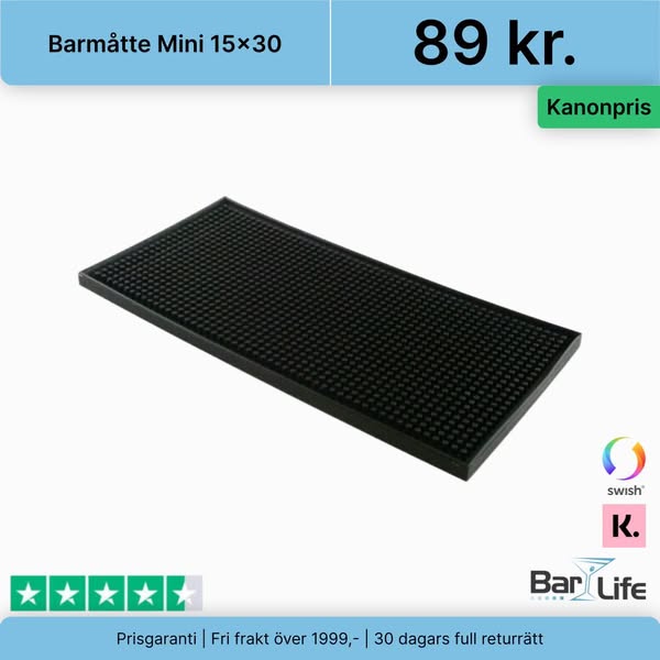 Barmåtte Mini 15x30