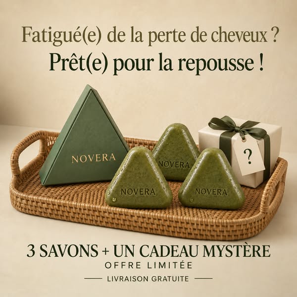 Savon capillaire coréen Novera — Luttez contre les cheveux gras grâce à 12 plantes
