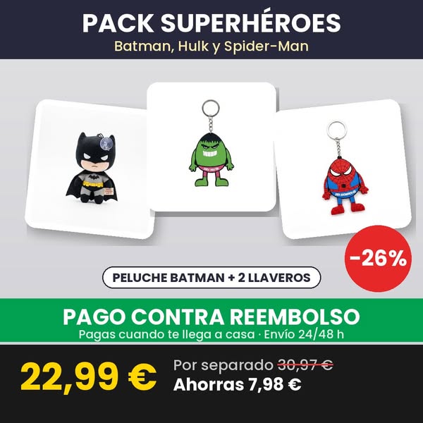 Pack Superhéroes · 22,99 €