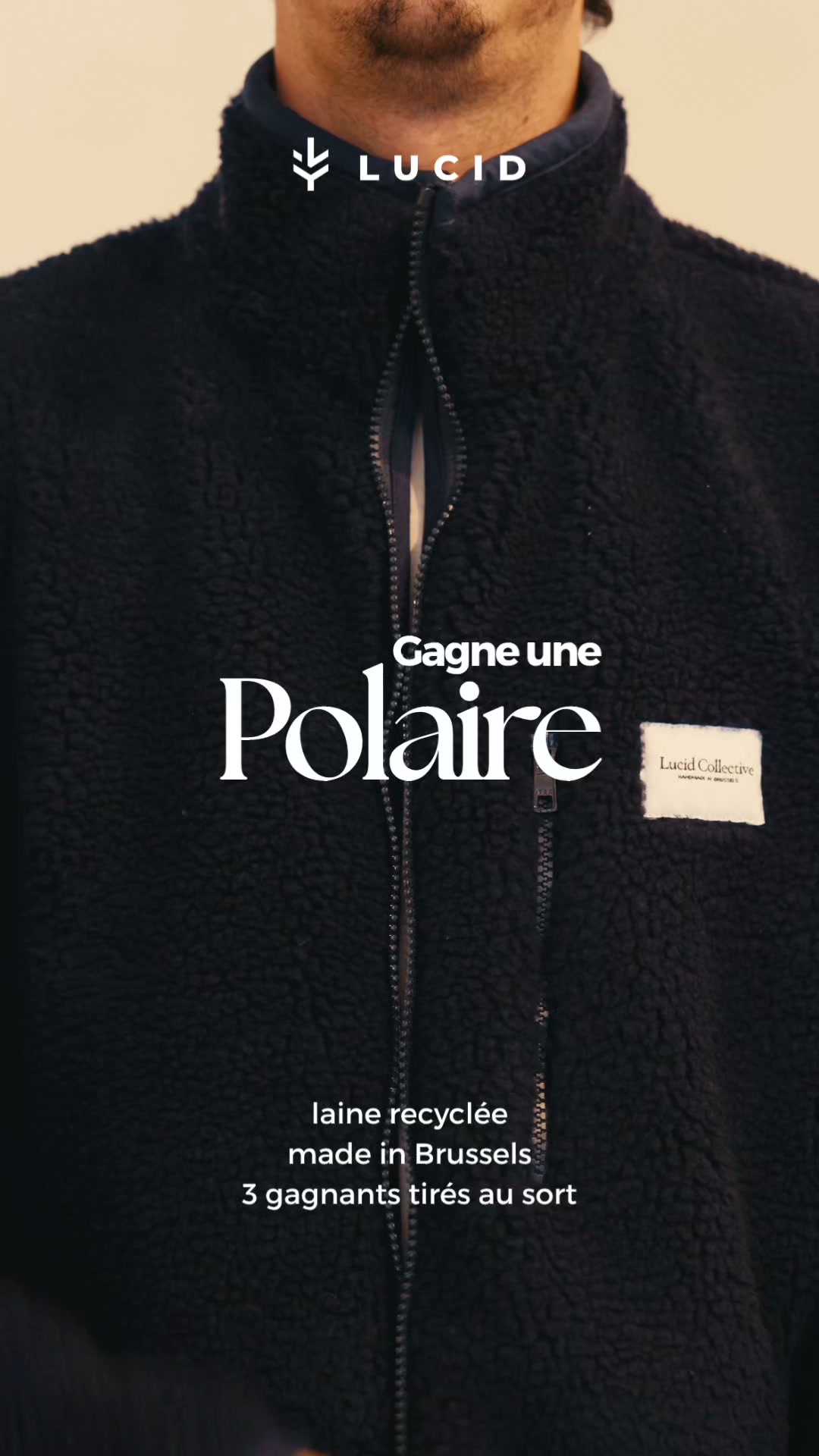 Gagne a polaire en laine recyclée locale