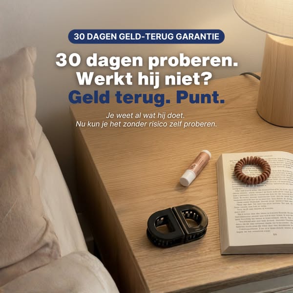 De haarclip waar je wél mee kunt leunen