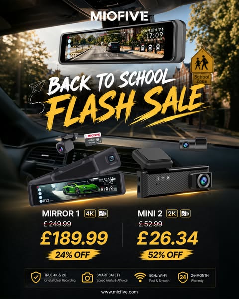 Miofive | 4K Dash Cam & Smart Car Camera for Safer Driving