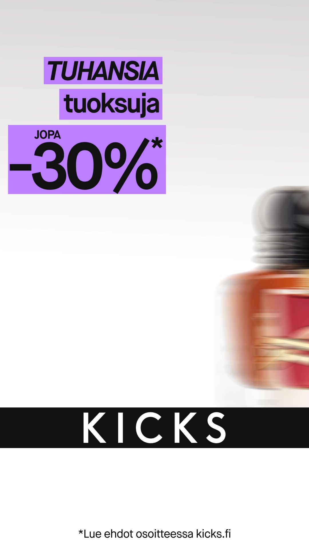 Jopa –30 % tuhansista tuoksuista