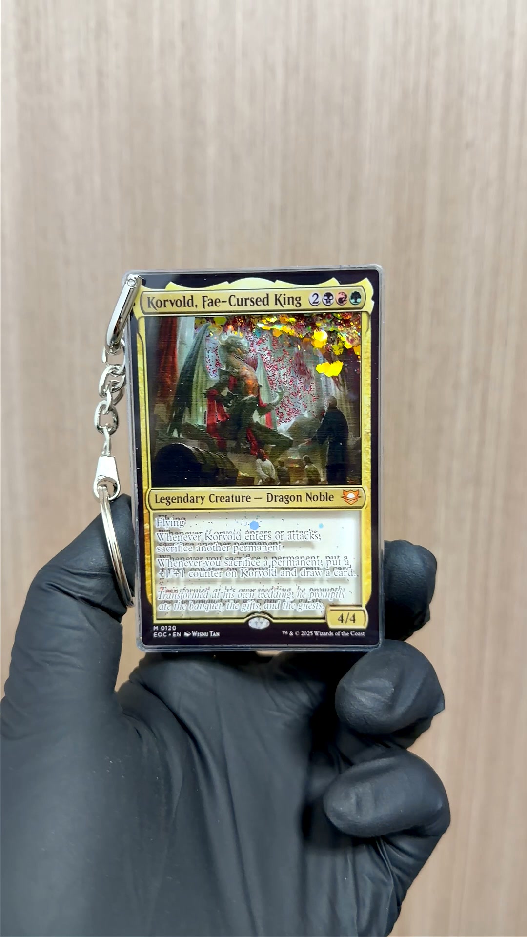 CUSTOM Magic the Gathering Card Quicksand Keychain