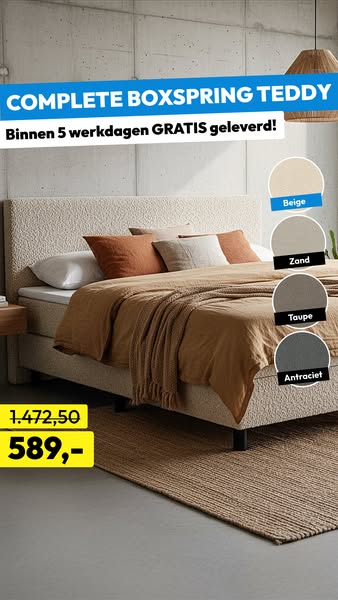 Boxspring Teddy - Beige