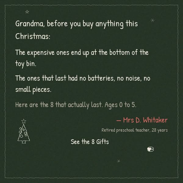 Before you buy anything, grandma