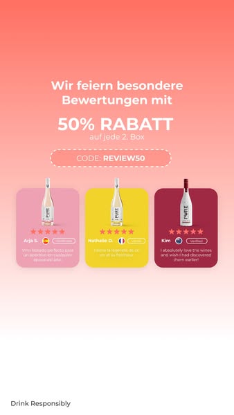 Jetzt 50 % Rabatt auf jede zweite Box.
