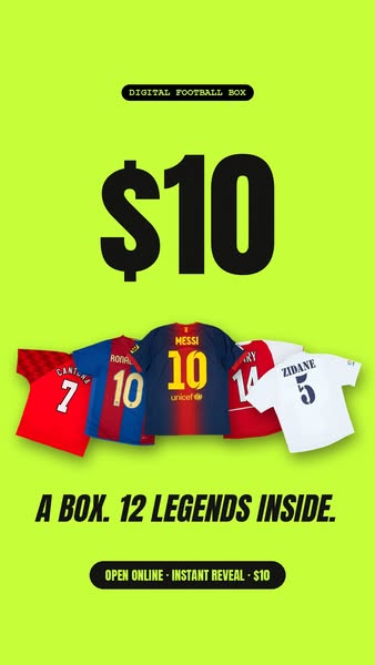 12 legends' shirts. $10 a box.
