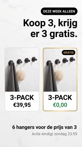 Koop er 3, krijg er 3 gratis van ons!