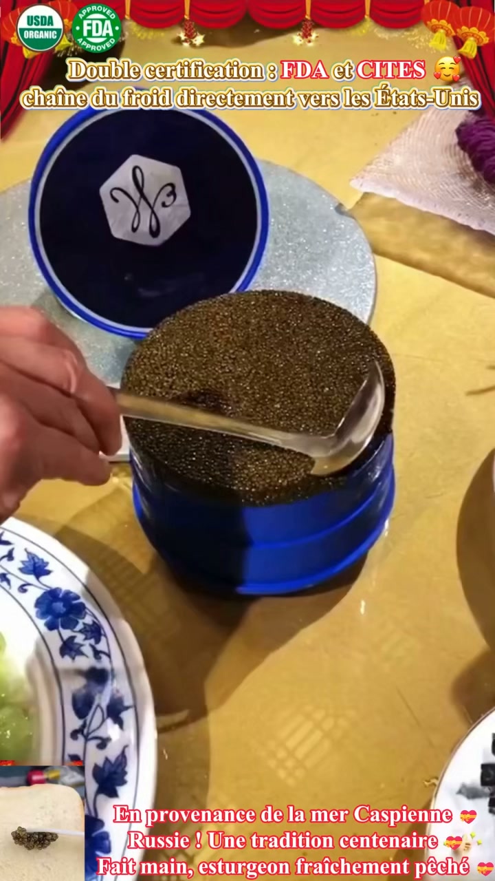 LE TRÉSOR DE LA MER CASPIENNE – CAVIAR D'ESTURGEON D'EXCEPTION